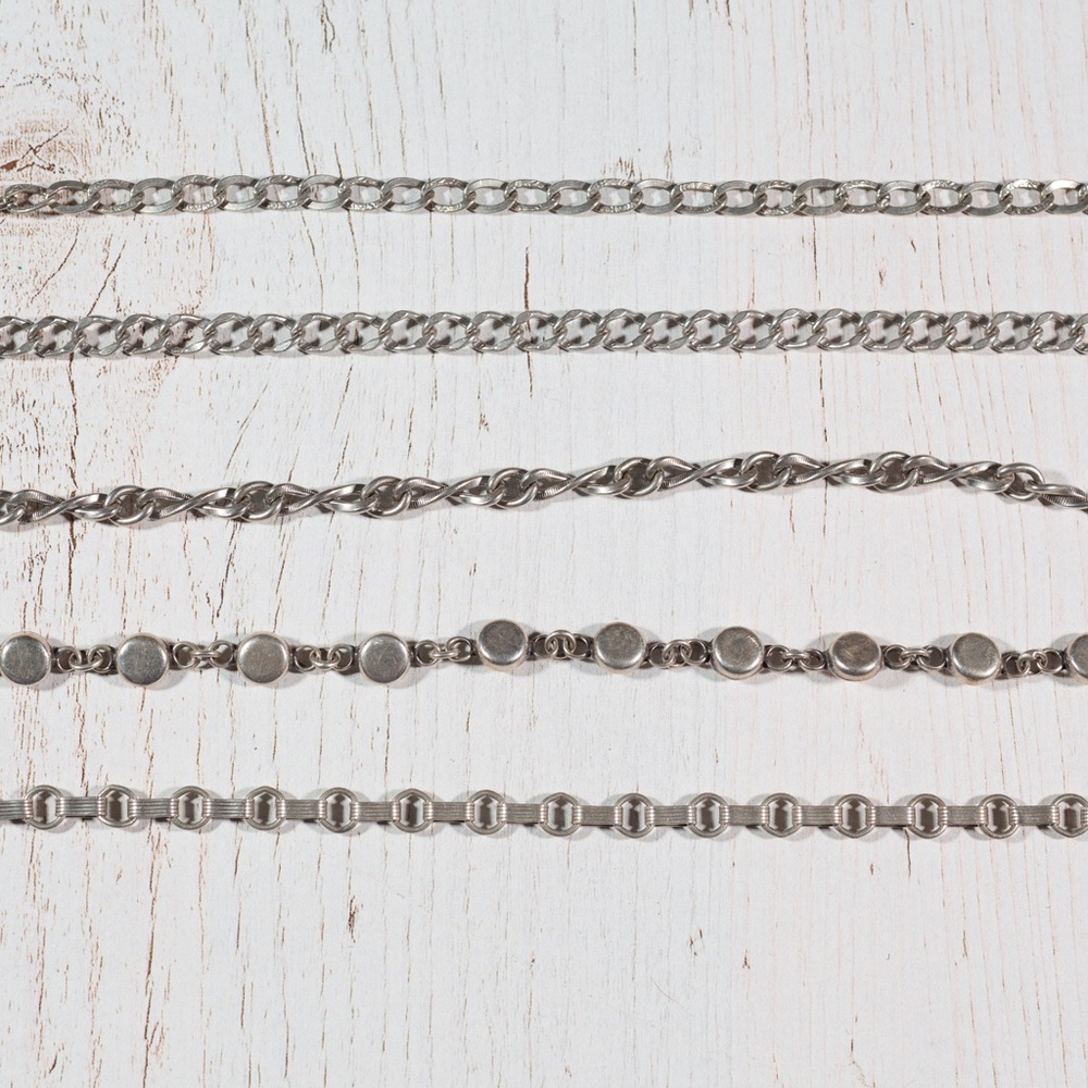 Lot of 5 Sterling silver bracelets